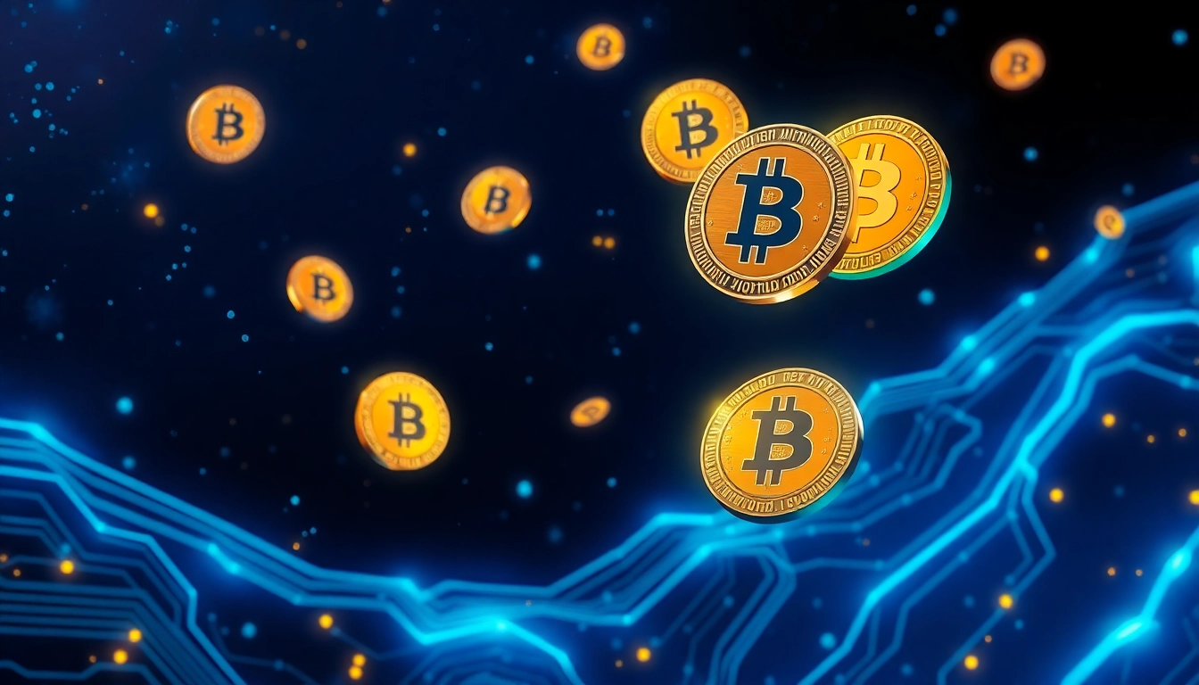 Discovering the world of Crypto through vibrant floating coins and advanced technology.